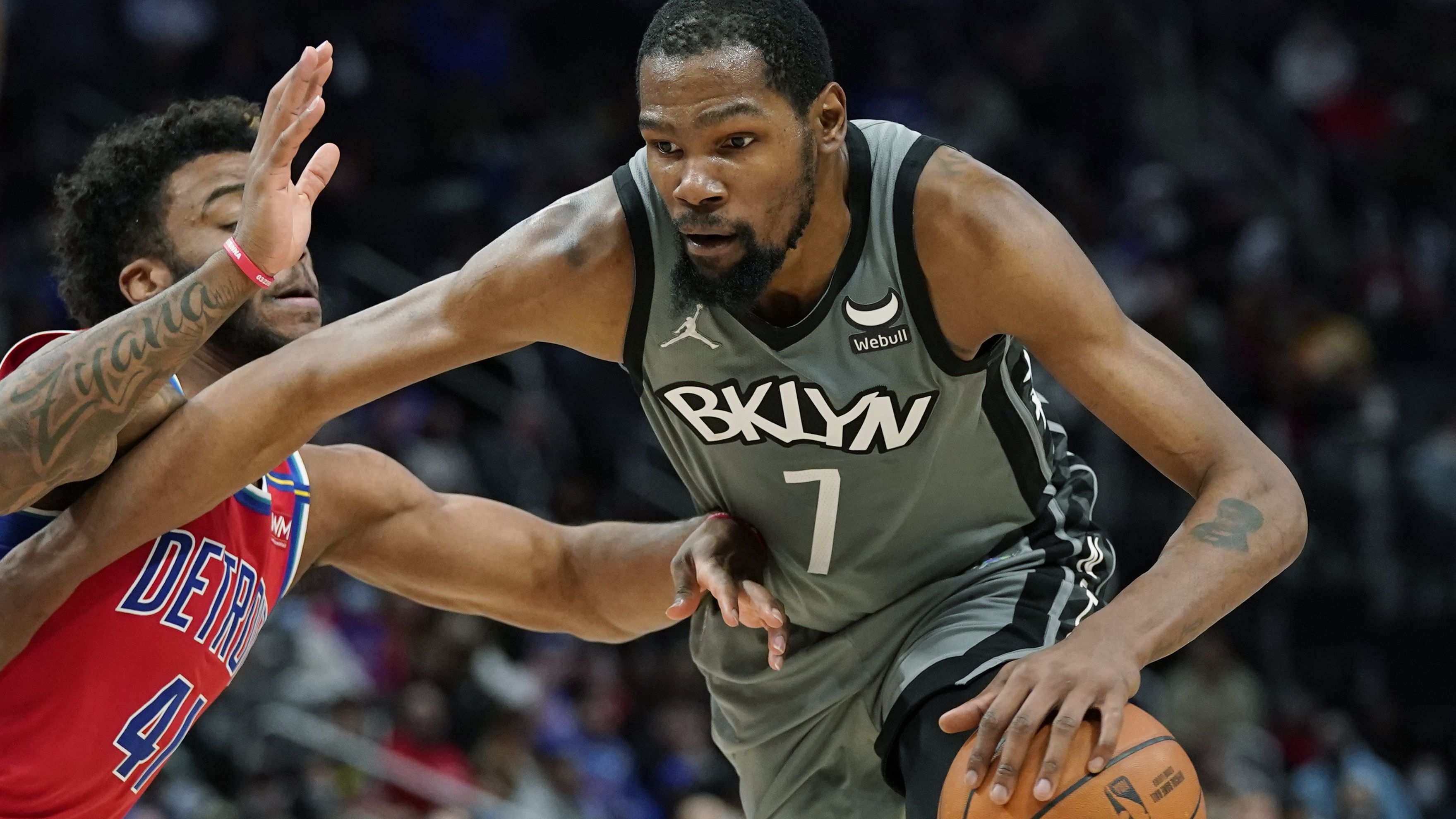 Kevin Durant scores NBA season-high 51 points in Nets' win over Pistons