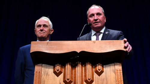 Malcolm Turnbull is being urged to ask for Barnaby Joyce's resignation. (AAP)