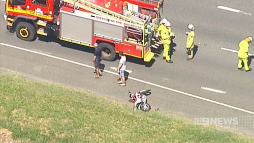 The boy is recovering from head injuries after hitting the car's windscreen. (9NEWS)