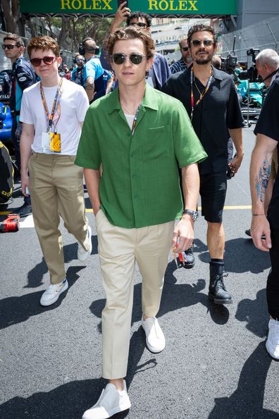 Tom Holland attends the F1 Grand Prix of Monaco