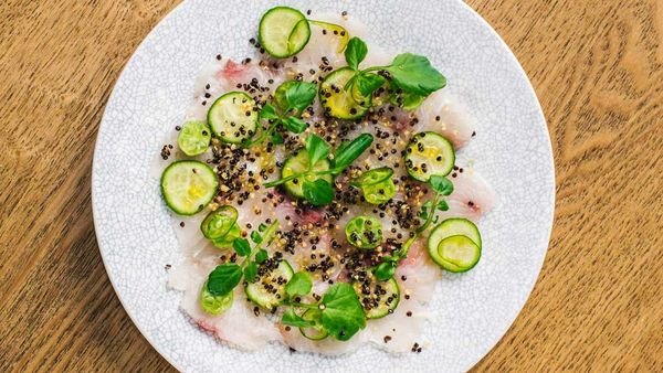 Song Kitchen's kingfish ceviche dish