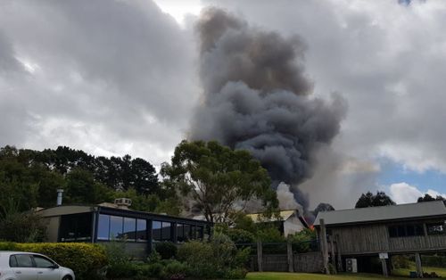 A fire has ravaged popular Mornington winery Ten Minutes By Tractor. (Facebook / Grahame Tiplady)