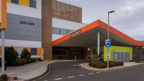 The North West Regional Hospital is seen closed in Burnie, Tasmania, Tuesday, April 14, 2020.