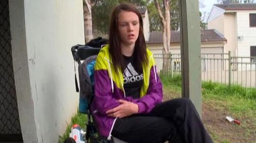 Bailee, a 16-year-old who claimed she was homeless and had been sexually assaulted. (Supplied)