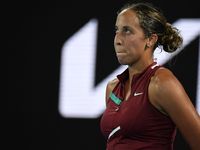 Madison Keys looks forlorn as she plays Ash Barty