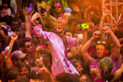 Holi brings tourists from all over the world to locations that partake in celebrations.