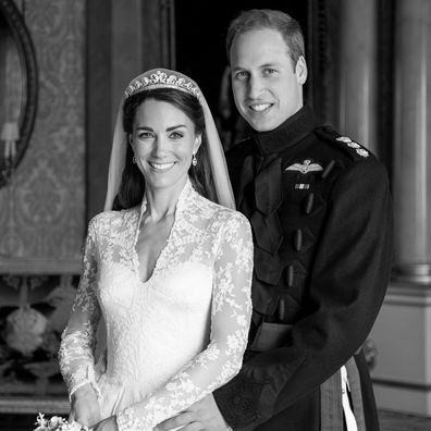 The Prince and Princess of Wales, Prince William and Kate, celebrated their 13th wedding anniversary by sharing a previously unseen image from their wedding day