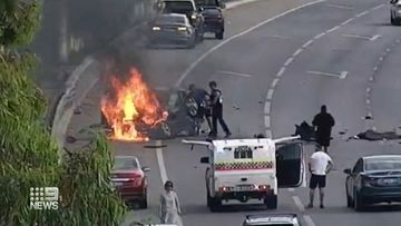 Perth freeway crash &#x27;like something out of the movies&#x27; causes peak hour chaos