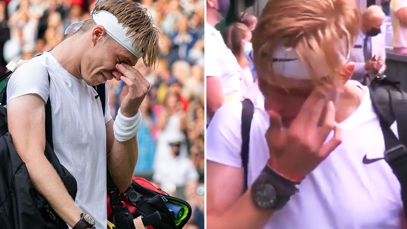 Denis Shapovalov was overcome with tears after his loss to Novak Djokovic.