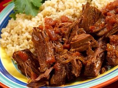 Friday: Slow-roasted beef with medium grain rice