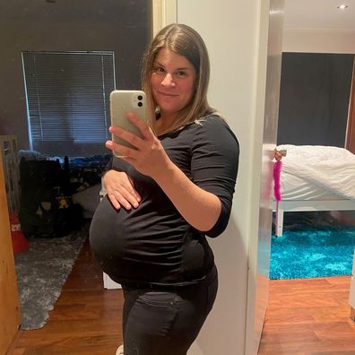 Rachel Toyer during her pregnancy with son Arlo.