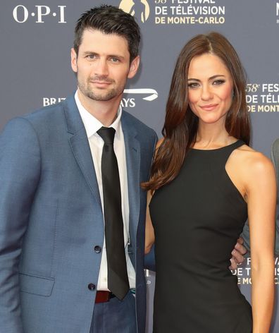 James Lafferty, Alexandra Park and Stephen Colletti attend the opening ceremony of the 58th Monte Carlo TV Festival on June 15, 2018 in Monte-Carlo, Monaco.  