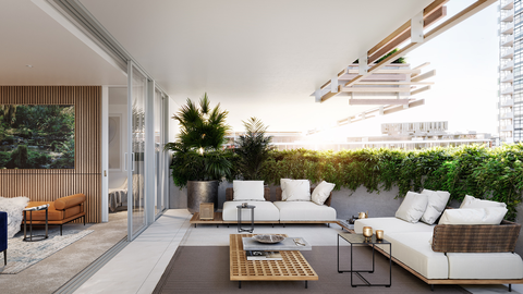Plans have been announced for a high-end apartment block in Sydney, offering private jet access
