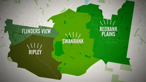 The smell has affected some Ipswich suburbs. (9NEWS)