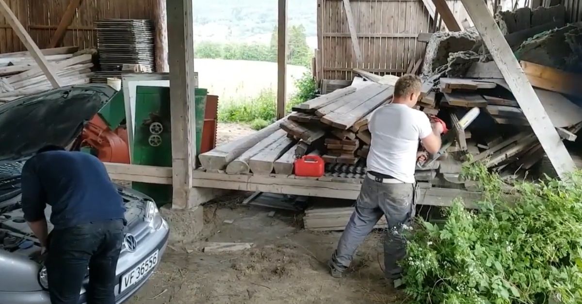 VIDEO Norwegian man's chainsaw prank is the exact opposite way to make