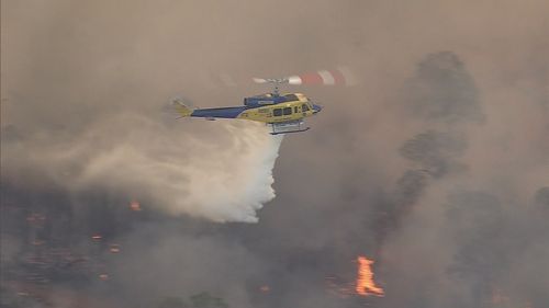 Incendio boschivo a Perth Hills