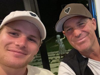 Shane Warne's son Jackson Warne shares last photo they ever took together.