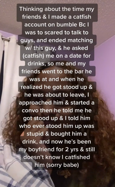 Woman reveals secret catfish ploy to get boyfriend