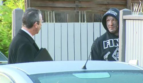 Finks boss BJ Reker's home was peppered with bullets overnight as an 11-year-old child slept inside. Picture: 9NEWS