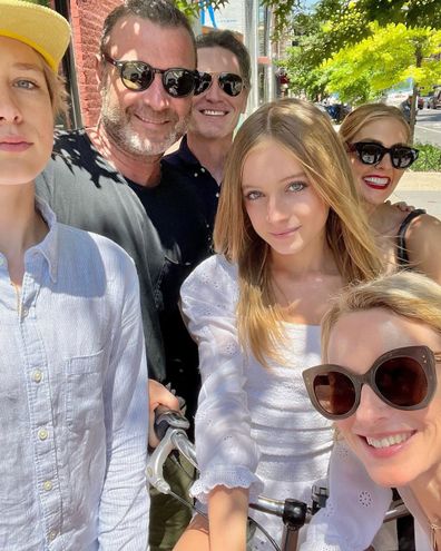 Naomi Watts and Billy Crudup were joined by Watts' ex Liev Schreiber and his girlfriend Taylor Neisen celebrate Kai's (centre) graduation in 2022.