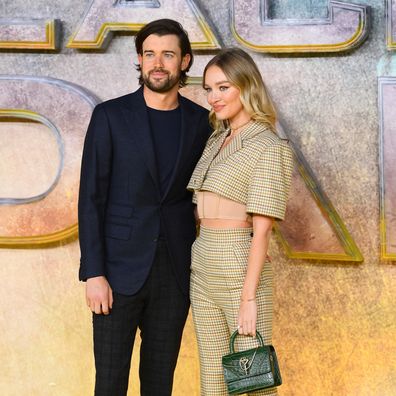 Jack Whitehal and Roxy Horner Attend the Uk Premiere of "Black Adam" at cineworld leicster square on October 18, 2022 in London 