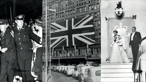 The store became so popular, Queen Elizabeth II was hosted at a state banquet at the Sydney store in 1954. Picture: Supplied.