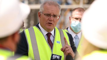 Prime Minister Scott Morrison on the campaign trail in Perth.