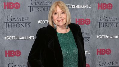 Dame Diana Rigg attends the "Game Of Thrones" Season 4 premiere at Avery Fisher Hall, Lincoln Center on March 18, 2014 in New York City