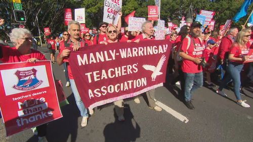 Ms Mitchell said the state government is continuing to work through negotiations with the NSW Teachers Federation and have been doing so for month.