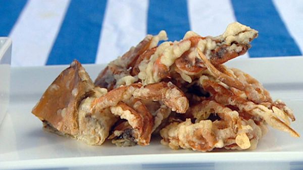 Tempura softshell crab with lime & fish sauce dressing