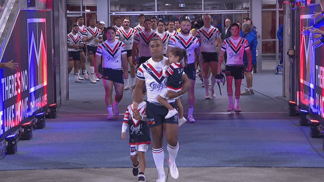Sydney Roosters celebrate Michael Jennings' 300th match despite NRL's decision