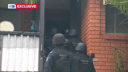 Seven houses were raided across Sydney today.