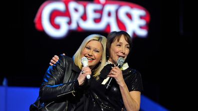 <i>Grease</i> fans (let's face it, who isn't?), here's the one that you want.<br/><br/>Olivia Newton-John and Didi Conn, who played Sandy and Frenchy in the 1978 hit musical, have reunited on stage at Olivia's latest show in Vegas. Yes, Sandra Dee and our fave Beauty School Dropout still look as hopelessly devoted to each other as they did back in the day. See all the pics here!<br/><br/>Images: Getty. Author: Adam 'Greased Lightnin' Bub. <b><a target="_blank" href="http://twitter.com/TheAdamBub">Follow on Twitter</a></b>