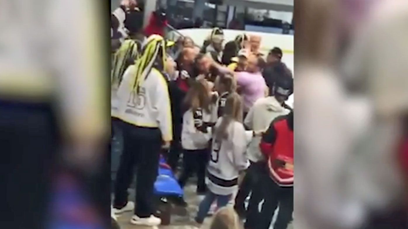 CBR Brave chairman stood down after beer and bin-throwing brawl at AIHL game against Sydney Bears