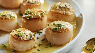Scallops from the Aldi range are an added extra that you might make room in the budget for