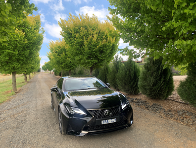 Lexus car at Orange winery