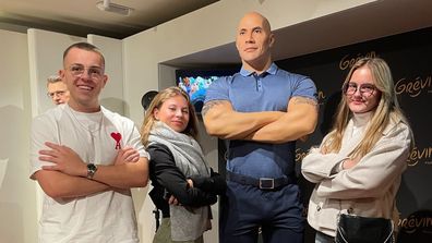 Dwayne &#x27;The Rock&#x27; Johnson&#x27;s wax figure in Paris