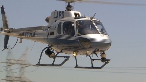 The LAPD has a fleet of 17 helicopters - the largest in the US. (9NEWS)