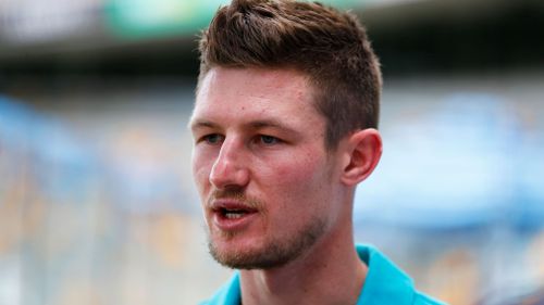 Cameron Bancroft is out. (AAP)