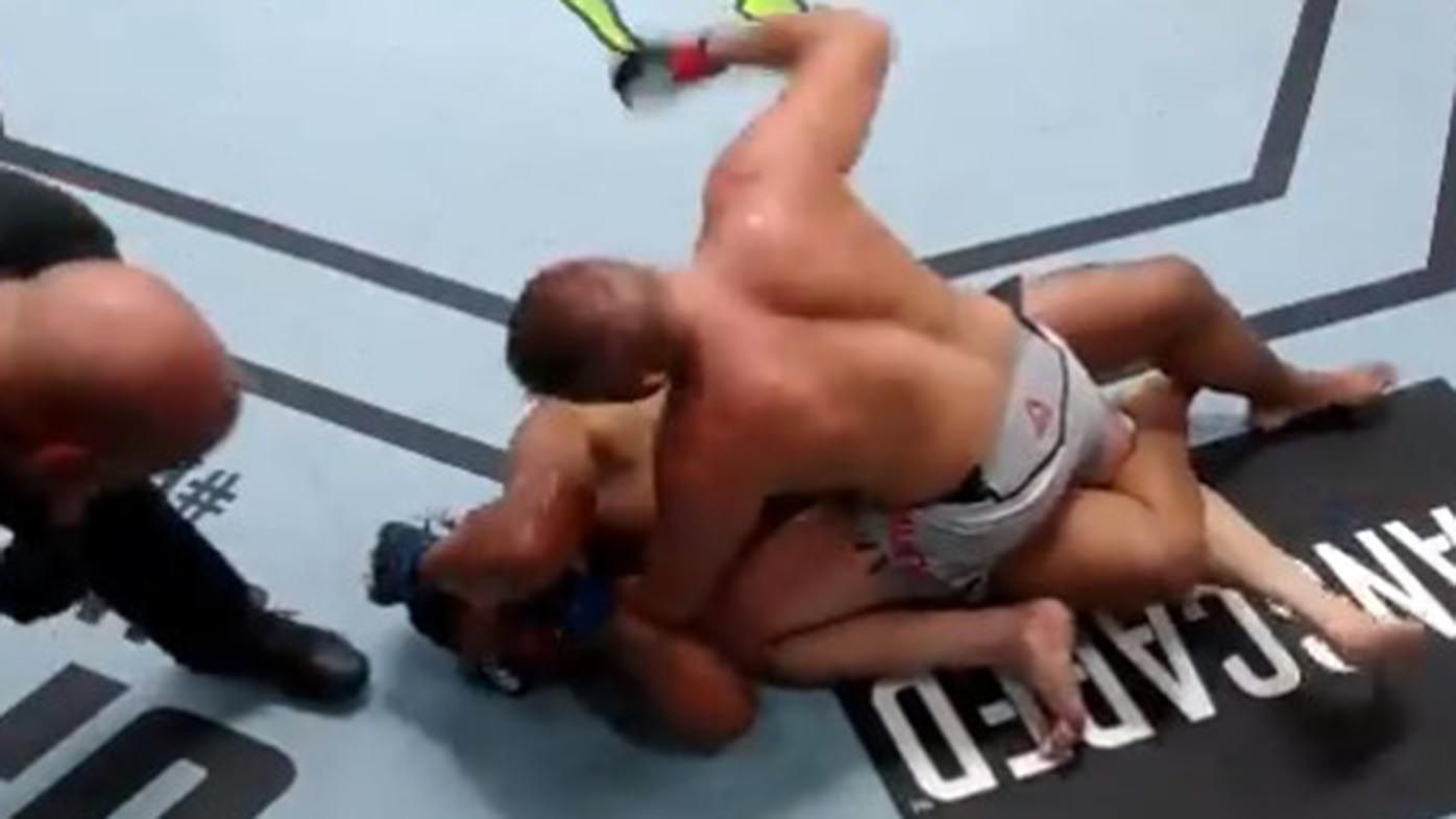 Controversial UFC fighter and ex-NFL star Greg Hardy cops first TKO loss in cage