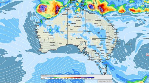 Tasmania will get some rainfall