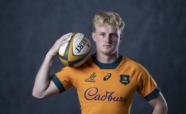 Tom Lynagh poses during a Wallabies portrait session.