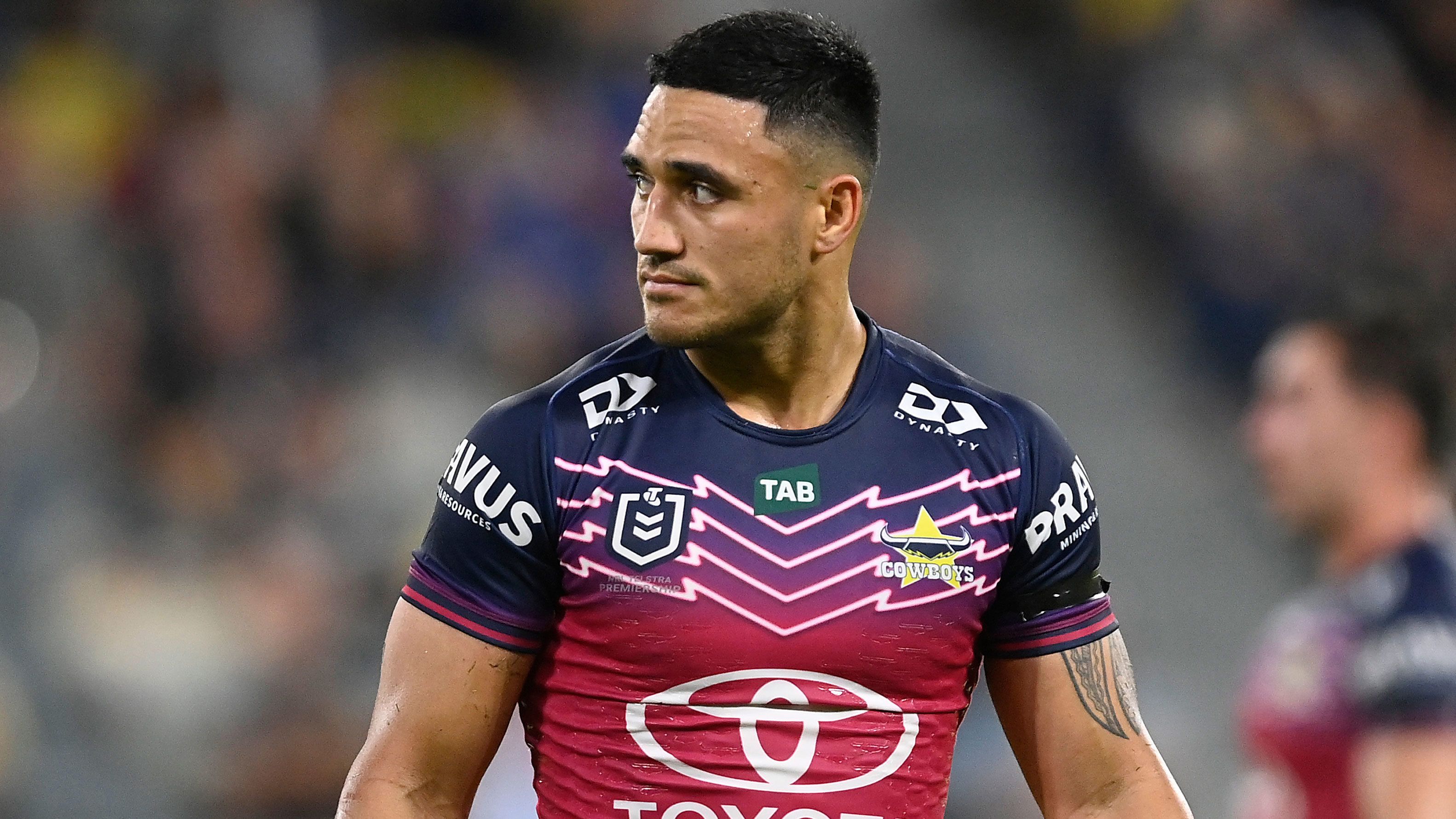 Ban hangs over Valentine Holmes as NRL slaps Cowboys star with breach notice