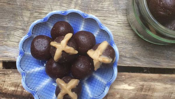 The Inspired Table's hot cross chocolate bliss balls for Isowhey