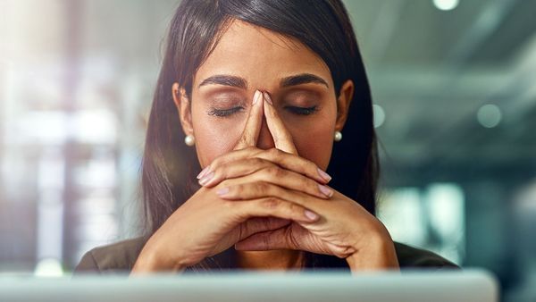 Stressed woman