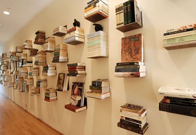 Invisible bookshelf