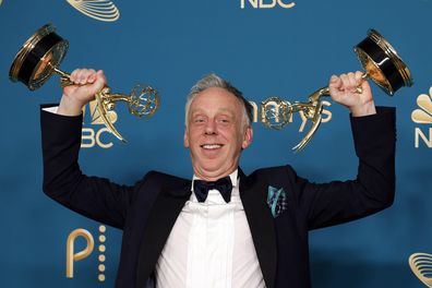 LOS ANGELES, CALIFORNIA - SEPTEMBER 12: Mike White, winner of Outstanding Directing for a Limited Anthology Series or Movie, and Outstanding Writing for a Limited Anthology Series of Movie for "White Lotus" poses in the press room during the 74th Primetime Emmys at Microsoft Theater on September 12, 2022 in Los Angeles, California. (Photo by Frazer Harrison/Getty Images)