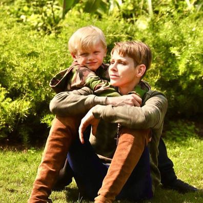 Princess Charlene and Prince Jacques.