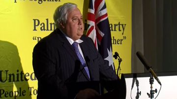 Clive Palmer has announced his party will contest all eight upper house seats in Victoria. (9NEWS)