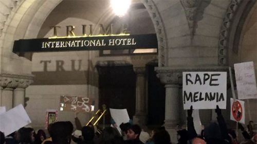 'Rape Melania' sign confirmed real – but does the truth matter?